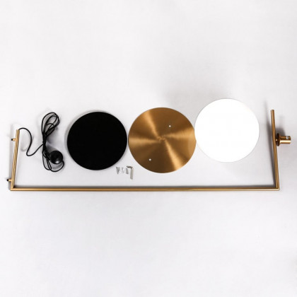 HMR - 63.8" Modern LED Brass 1-Light Floor Lamp White Glass Globe Shade Included