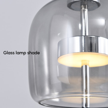 HMR - Modern Chrome 3-Color Light LED Table Lamp