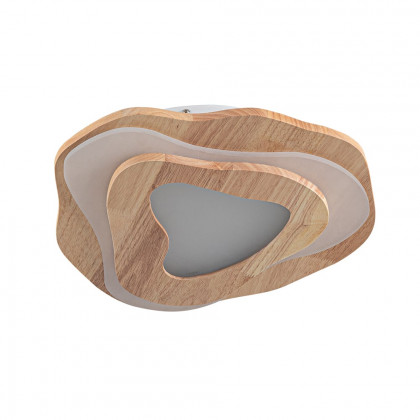 HMR - Nordic Oak Wood Flush Mount LED Irregular Shape Ceiling Light