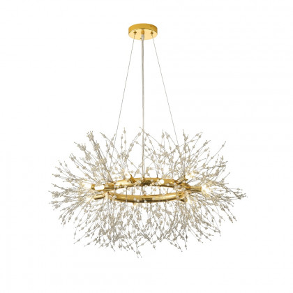 HMR - Mid Century Modern 12-Light Crystal Firework Sputnik Chandelier Pendant Ceiling Light