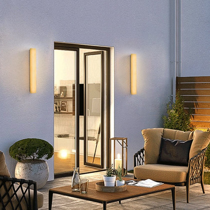 HMR - 34" LED Outdoor Wall Lighting Modern Waterproof IP65 Outside Wall Sconce for House