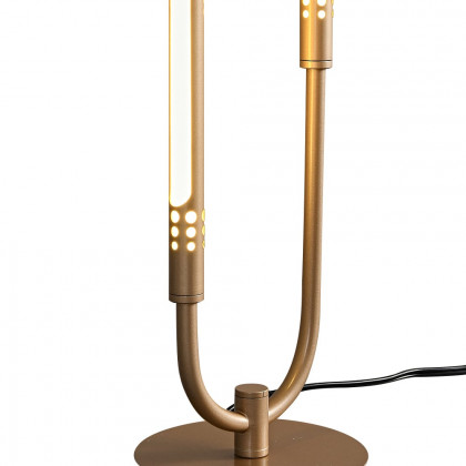 HMR - Gold Candle-Stick Table Lamp Built-in LED Modern Portable Desk Lamp
