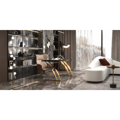 HMR Modern 6-Seater L-Shaped Corner Faux Leather Upholstery Sectional Sofa - White