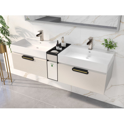 HMR - Modern Single Handle 1-Hole Waterfall Bathroom Sink Faucet