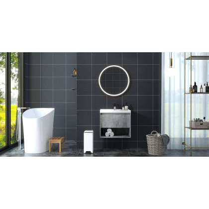 HMR - Modern Single Handle 1-Hole Waterfall Bathroom Sink Faucet