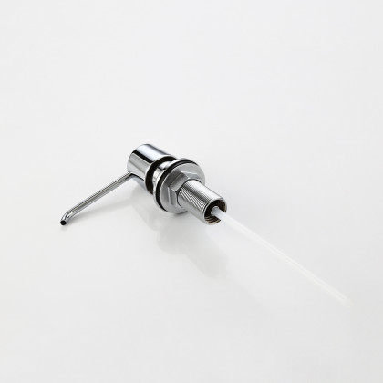 HMR - Modern Deck-Mount Soap Dispenser with Self-Priming Pump in Polished Chrome