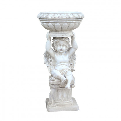 HMR - 22.4" Resin Angel Garden Decor Statue Inoor Outdoor Planter Birdbath Sculpture Ornament