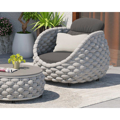 HMR Tatta 3-Pieces Winter Outdoor Smokeless Fire Pit Set with Chairs - Gray, With 4 Chairs, Swivel Base