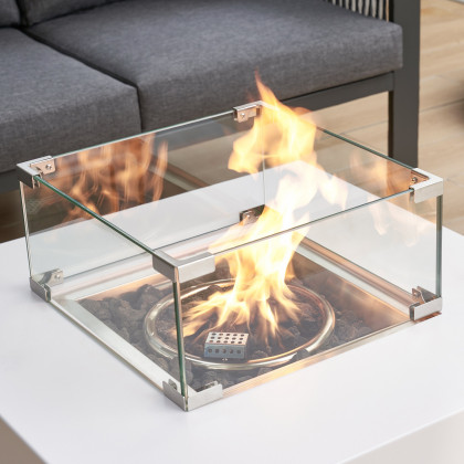 HMR - Square Smokeless Propane Outdoor Fire Pit (27.6" Width)
