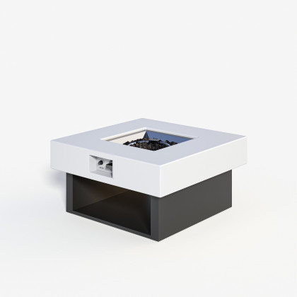 HMR - Square Smokeless Propane Outdoor Fire Pit (27.6" Width)