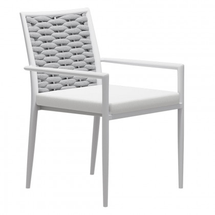 HMR - 7-Pieces Outdoor Patio Dining Set Extendable Aluminum & Wood-Plastic Table & Chairs Set