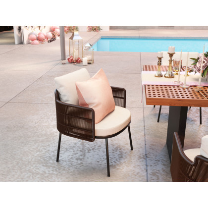 HMR - 9-Pieces 94.5" Outdoor Rectangle Teak Dining Set for 8 Person with 8 Rattan Chairs