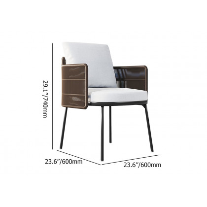 HMR - 9-Pieces 94.5" Outdoor Rectangle Teak Dining Set for 8 Person with 8 Rattan Chairs