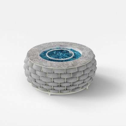 HMR - Tatta Weave Round Smokeless Outdoor Fire Pit