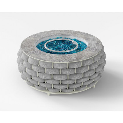 HMR - Tatta Weave Round Smokeless Outdoor Fire Pit