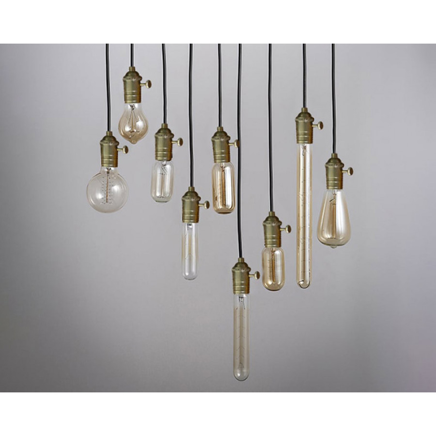 HMR Industrial Loft Mini Pendant 1-Light - Brass