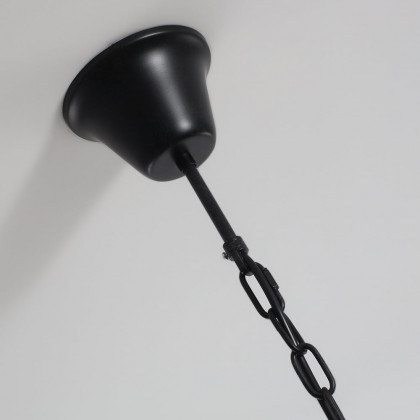 HMR - Inejar Industrial Metal and Glass Pendant Light in 1-Light, Rust