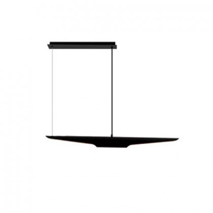 HMR - Modern 2-Light Freely Hanging Single Pendant Light in Black and Gold