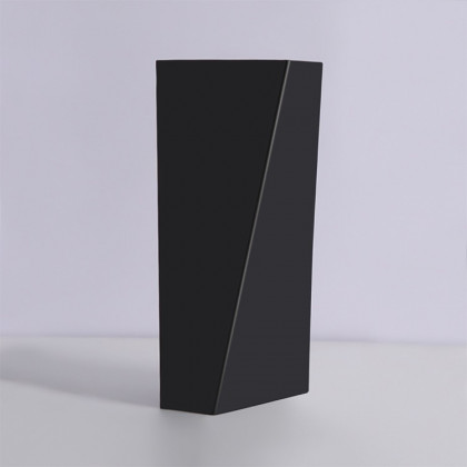 HMR - Single-Light Up and Down Wall Light Sconce in Black, Metal