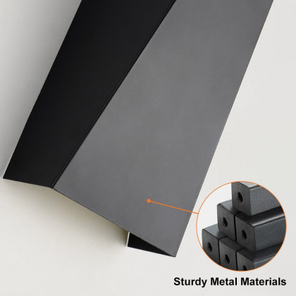 HMR - Single-Light Up and Down Wall Light Sconce in Black, Metal