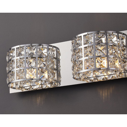HMR - Modern Crystals 4-Light Bath Vanity Wall Light