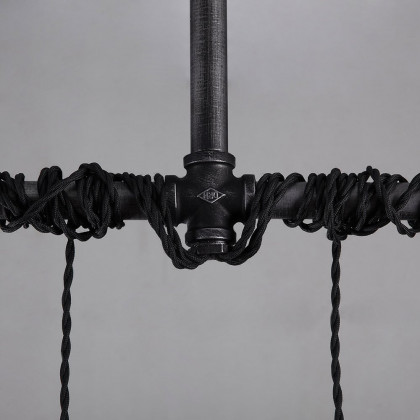 HMR - Industrial Hanging Metal Pendant Light for Kitchen Island in 6-Light