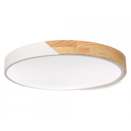 HMR Modern 20" Drum Flush Mount Ceiling Light - White Dimmable & Remote Control