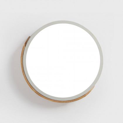 HMR Modern 16" Drum Flush Mount Ceiling Light - White Dimmable & Remote Control