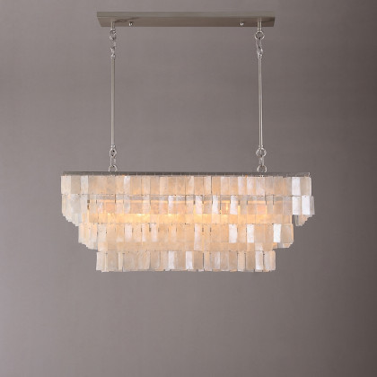 HMR - Elsa French Linear Shell Kitchen Island Light in 6-Light