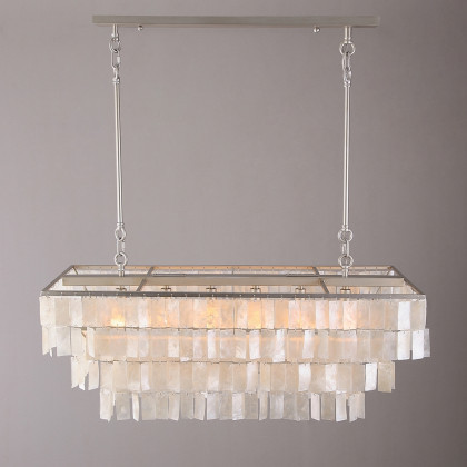 HMR - Elsa French Linear Shell Kitchen Island Light in 6-Light