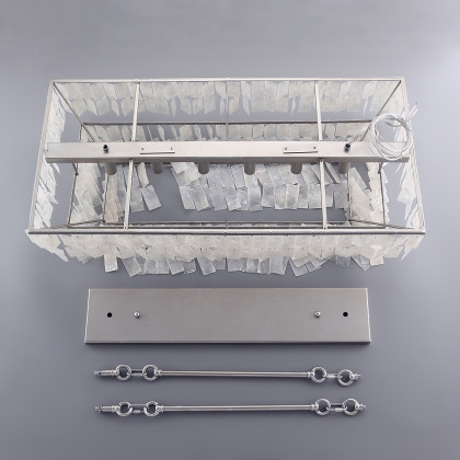 HMR - Elsa French Linear Shell Kitchen Island Light in 6-Light