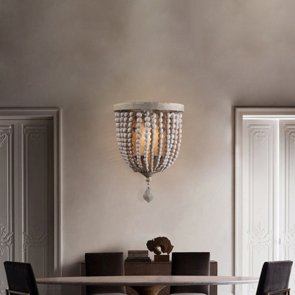 HMR - 1-Light Wall Sconce in Distressed Gray in Natural