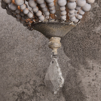 HMR - 1-Light Wall Sconce in Distressed Gray in Natural
