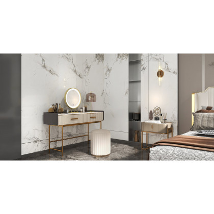 HMR - Brass 2-Light Wall Sconce for Bedroom in 15.4"L