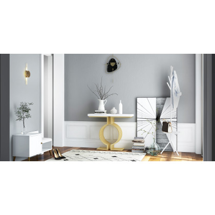 HMR - Brass 2-Light Wall Sconce for Bedroom in 15.4"L