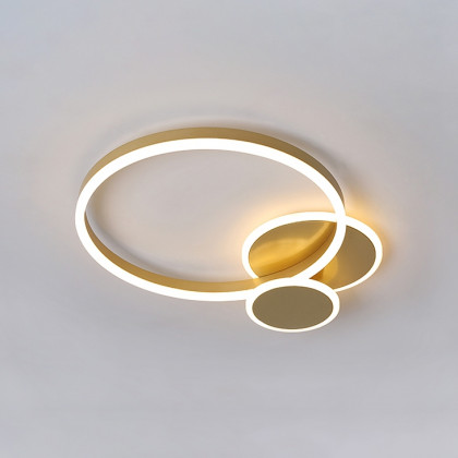 HMR - Flush Mount Light Round LED Light in Gold