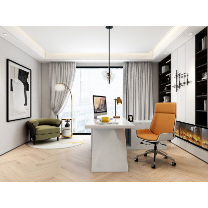 HMR - Table Lamp with Wireless Charger USB 1-Light in Black and Gold