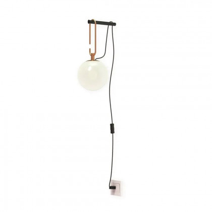 HMR - Globe Plug-in Wall Sconce in Brass