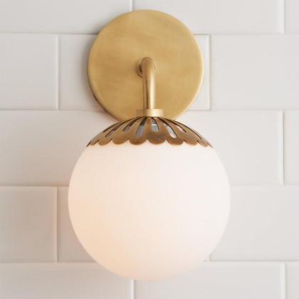 HMR - Worldgle Globe 1-Light Wall Sconce in 10.2"L