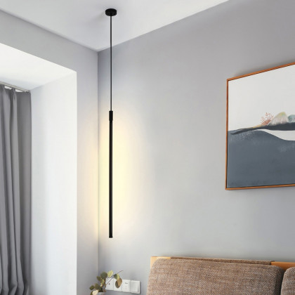 HMR - Mini Cylinder LED Pendant Single Light in Black