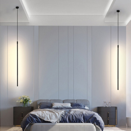 HMR - Mini Cylinder LED Pendant Single Light in Black