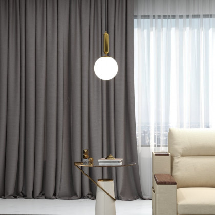 HMR - Modern LED Globe Single Pendant Light in White and Gold
