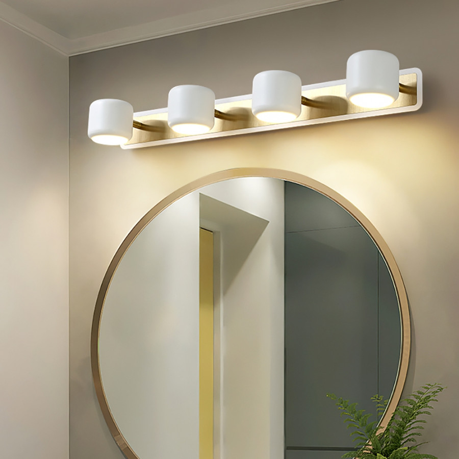 HMR - LED Adjustable Gold Light 4-Light Indoor in White