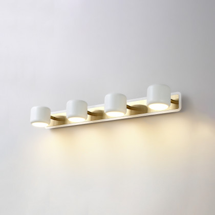 HMR - LED Adjustable Gold Light 4-Light Indoor in White