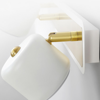 HMR - LED Adjustable Gold Light 4-Light Indoor in White