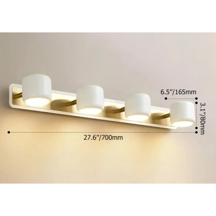 HMR - LED Adjustable Gold Light 4-Light Indoor in White
