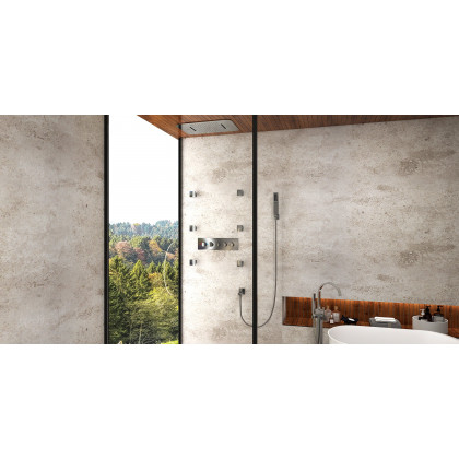 HMR - Dree Freestanding Tub Filler with Single Handle in Brushed Nickel, Brass