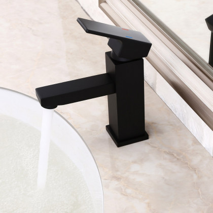 HMR - Dree Dree One Hole Sink Faucet in Matte Black, Brass