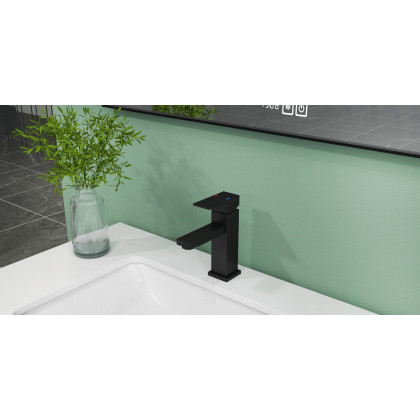 HMR - Dree Dree One Hole Sink Faucet in Matte Black, Brass