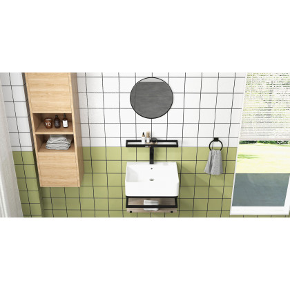 HMR - Dree Dree One Hole Sink Faucet in Matte Black, Brass